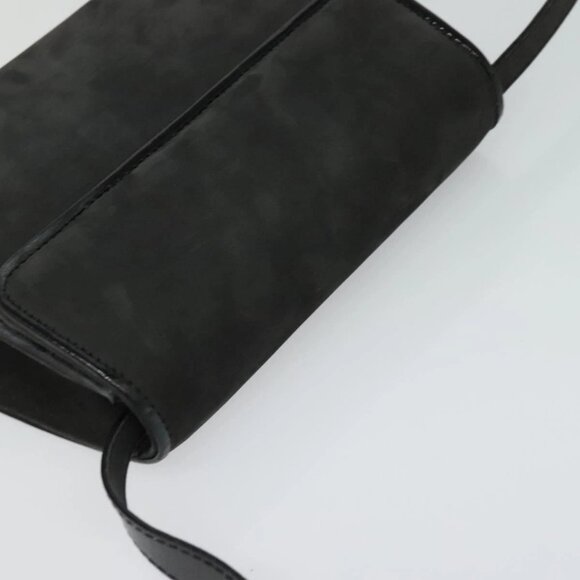 Salvatore Ferragamo Shoulder Bag Suede Gray Auth - Picture 7 of 16